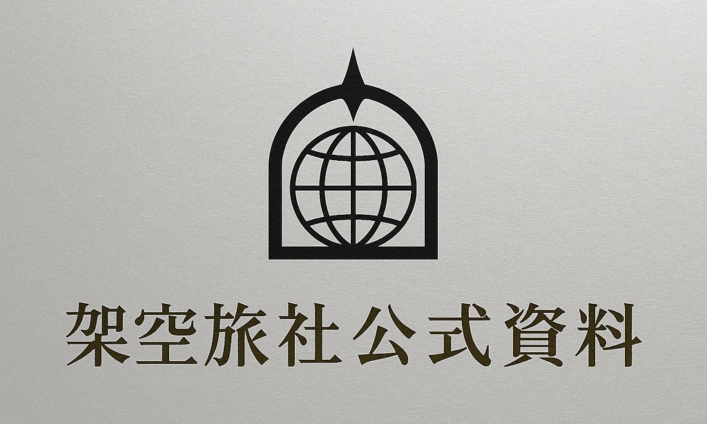 架空旅社 ヘッダ ロゴ / Fake Travel Agency Header Logo / Kapo-Emblemo de Fiksa Vojaĝ-Agentejo / 虚构旅行社 页眉 标志